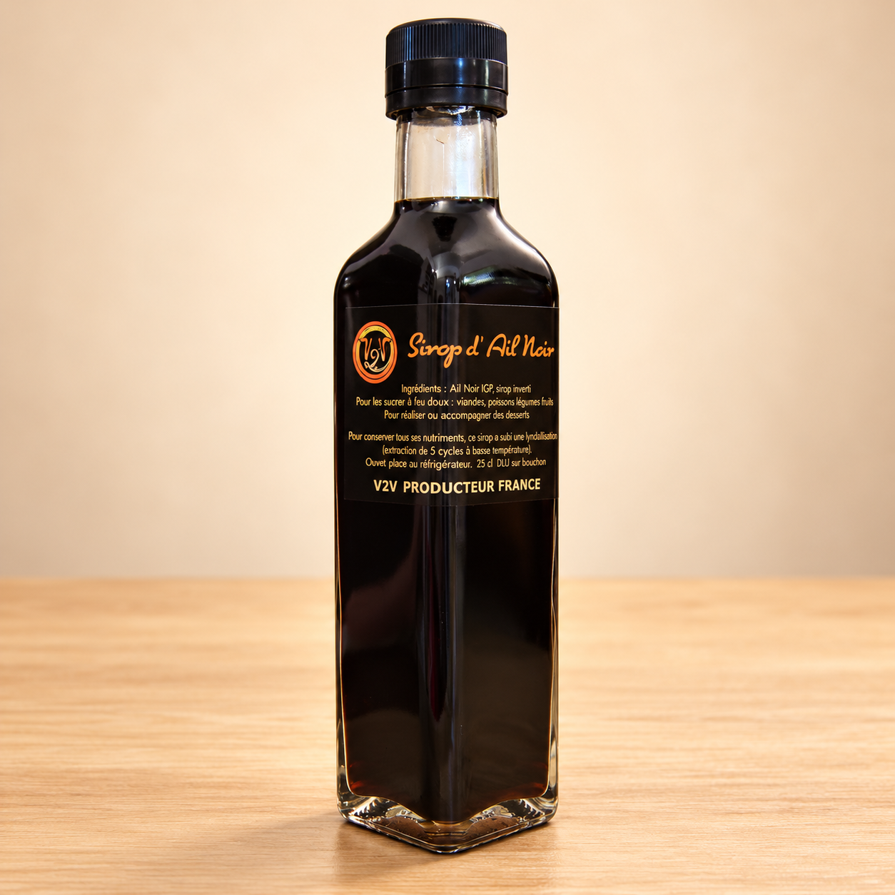 Sirop d'ail noir V2V - 25cl